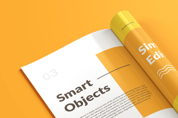 Magazine Close Up Mockup