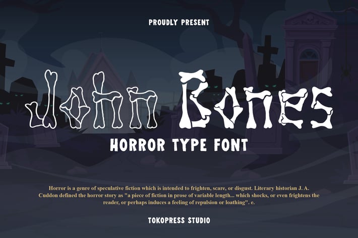 John Bones - Scary Font