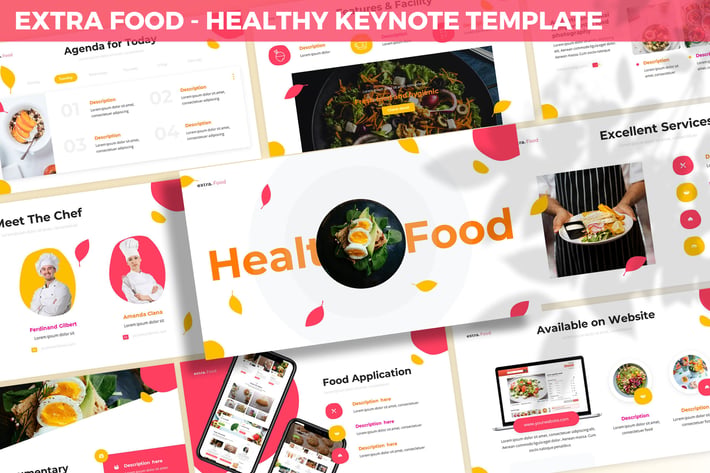 Extra Food - Healthy Keynote Template