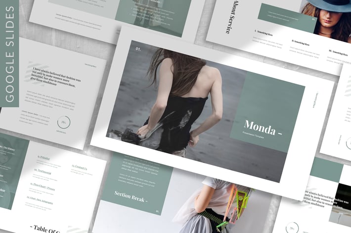 Monda - Fashion Google Slide Template