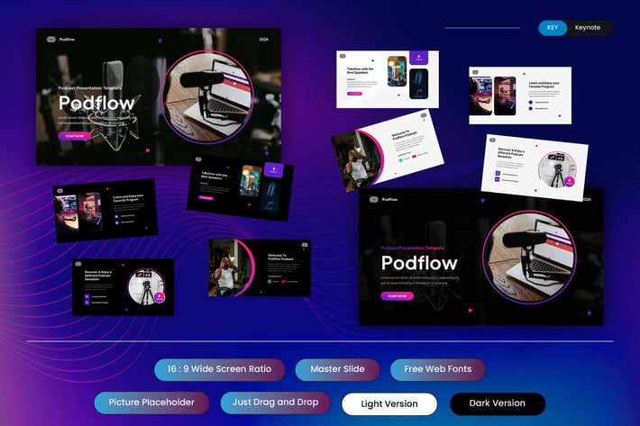 Podflow - Podcast & Radio Station Keynote