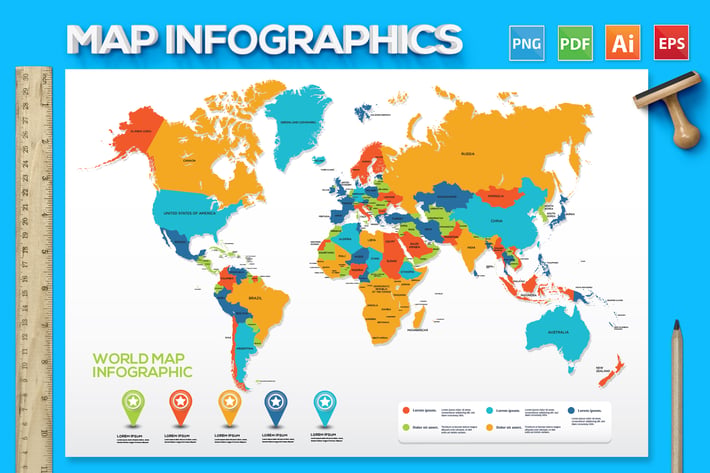 Map Infographics design