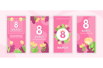 8 March Instagram Stories Social Media Template