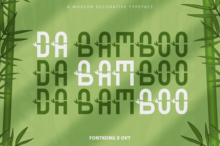 Da Bamboo - Modern Decorative Typeface