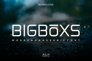 Bigboxs Font Modern Minimalist