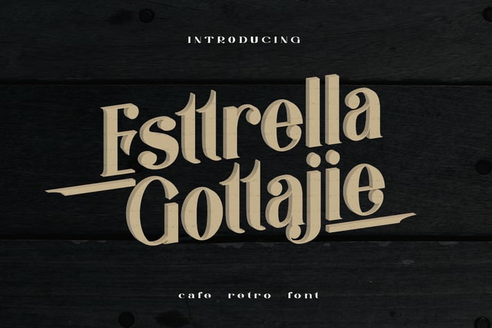 Estrella Gottajie - Retro Font