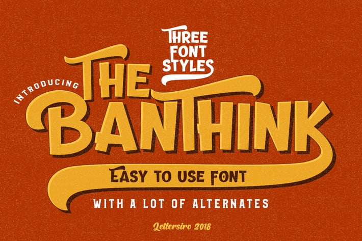 The Banthink - Retro Font