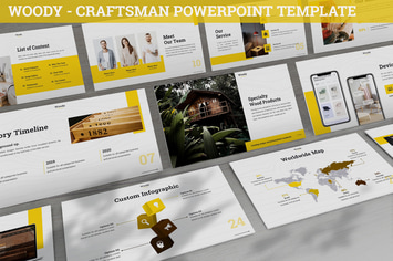 Woody - Craftsman Powerpoint Template