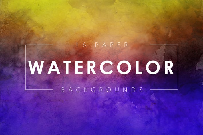 16 Watercolor Paper Backgrounds Vol. 2