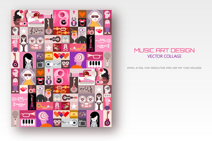 Music Art Design vector illustration