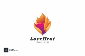 Love Heat - Logo Template