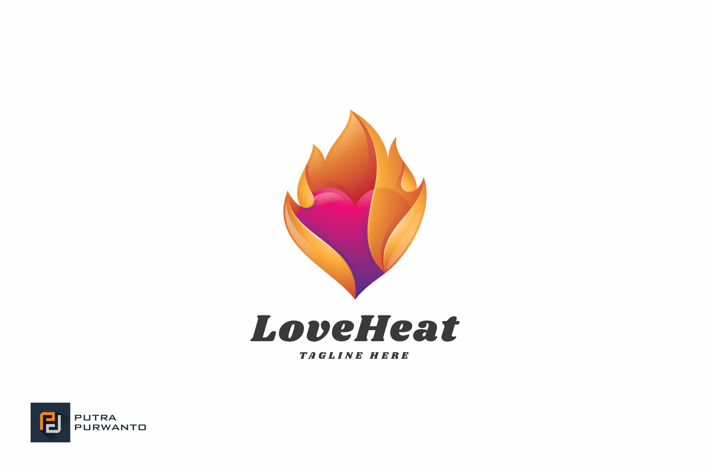 Love Heat - Logo Template