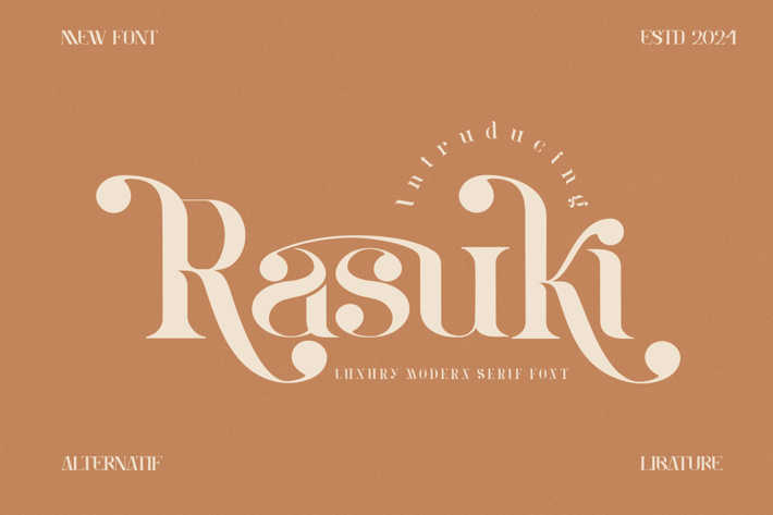 Rasuki - Luxury Modern Font