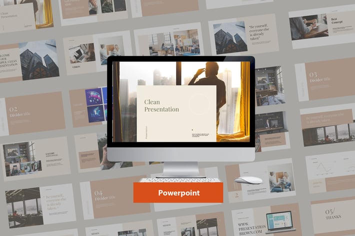 Clean Modern Presentation Powerpoint