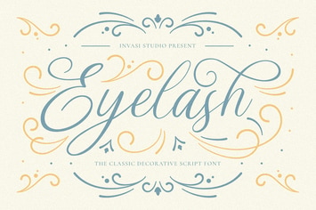 Eyelash - Decorative Script Font