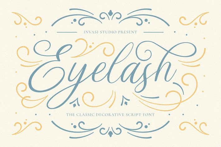 Eyelash - Decorative Script Font
