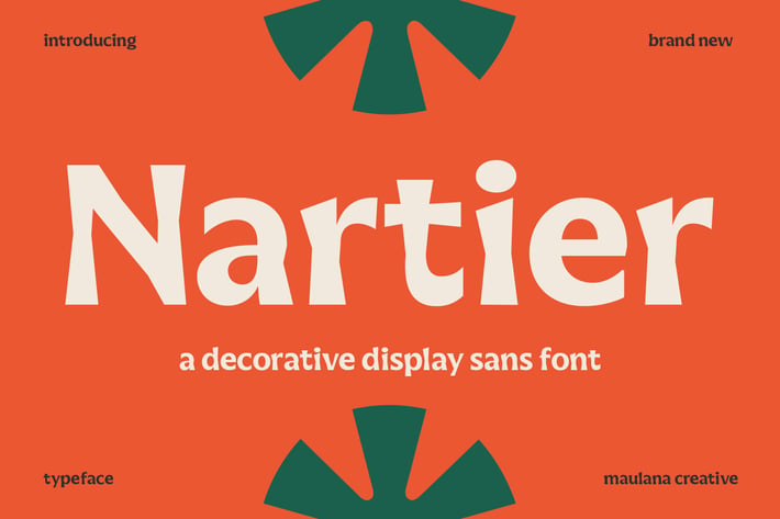 Nartier Decorative Sans Font