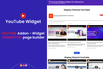 YouTube Widgets - Addon for elementor page builder