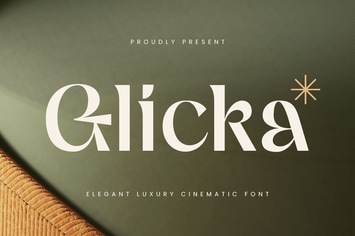Glicka - Elegant Luxury Cinematic Font