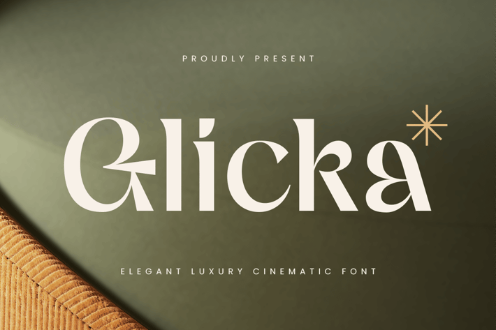 Glicka - Elegant Luxury Cinematic Font