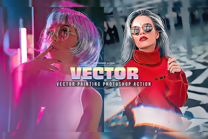 Vector Painting Photoshop Action