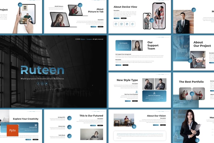 Ruteen - Multipurpose Powerpoint Template