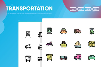 Transportation Icon Pack
