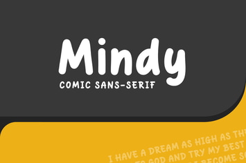 Mindy - Bold Comic Sans Serif Font