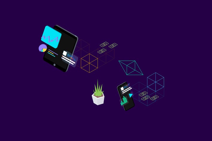 Blockchain Platform Isometric Illustration 2