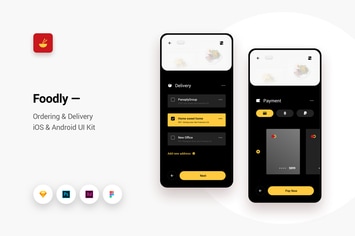 Foodly - Ordering Delivery iOS & Android UI Kit 4