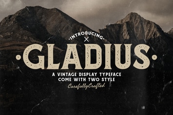 Gladius Vintage Display Typeface