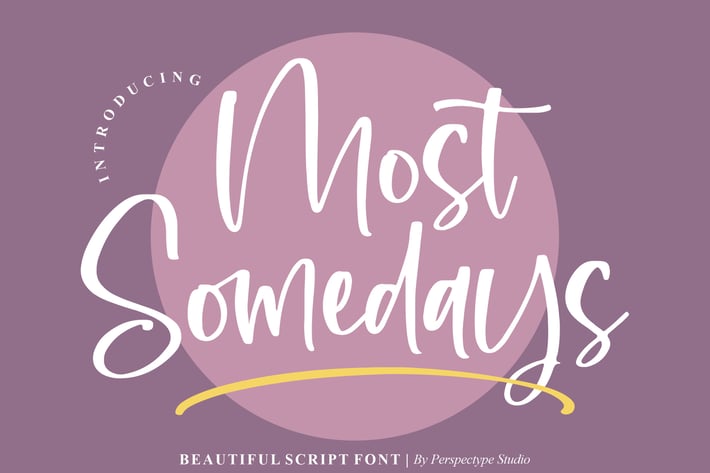 Most Somedays Script Font