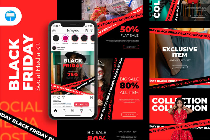 Black Friday Social Media Kit - Keynote