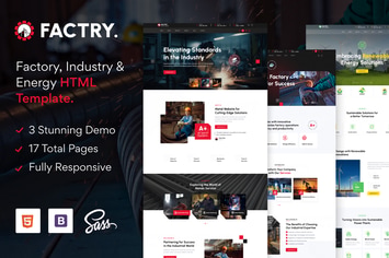 Factry - Industry & Factory HTML5 Template
