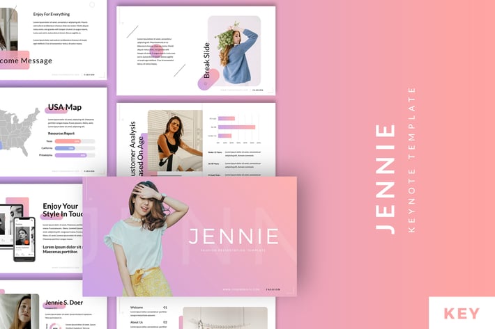 Jennie - Fashion Style Keynote Template