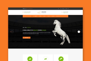 Horse Rider - PSD Template