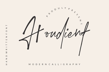 Houdient Signature Font