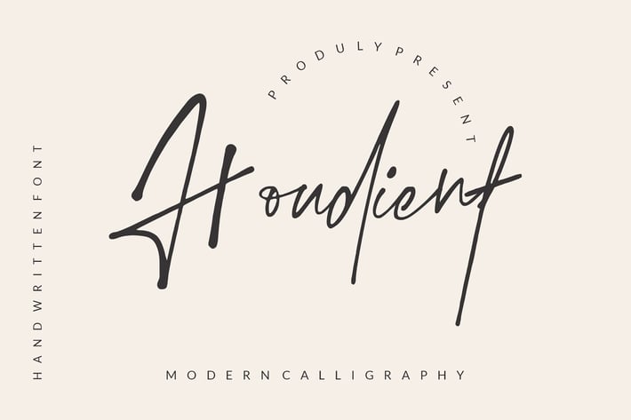 Houdient Signature Font