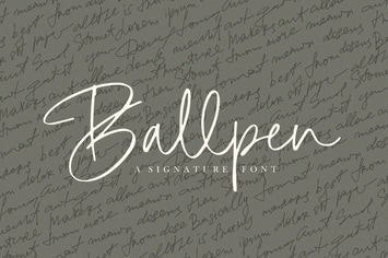 Ballpen - Handwritten Signature Font