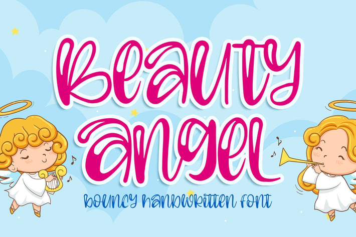 Beauty Angel - Bouncy Handwritten Font