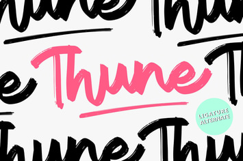 Thune | Bold Brush Font
