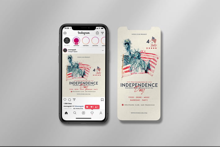 4th of July - Instagram Set