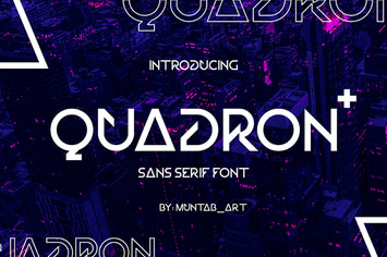 Quadron | Future Font