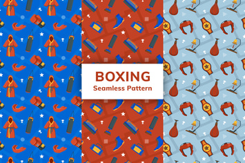 Boxing Seamless Pattern
