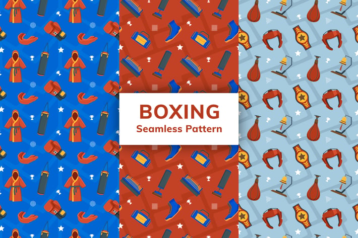 Boxing Seamless Pattern