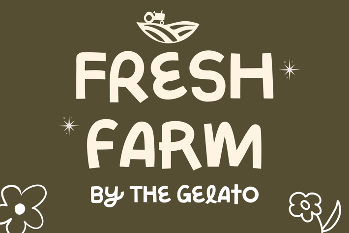 Fresh Farm: Handcrafted Combination Display Font