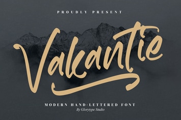 Vakantie Modern Hand Letter Font