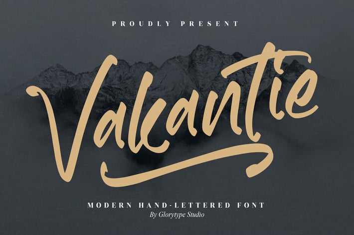 Vakantie Modern Hand Letter Font