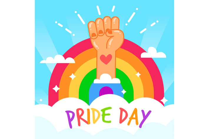 Cute Pride Day Concept 