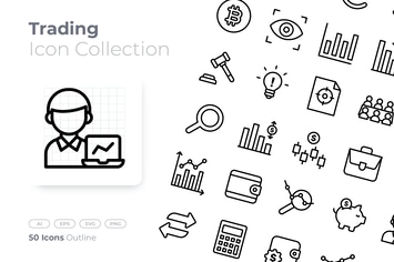 Trading Outline Icon